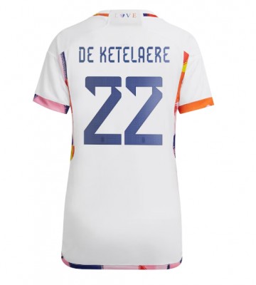 Belgien Charles De Ketelaere #22 Udebanetrøje Dame VM 2022 Kort ærmer